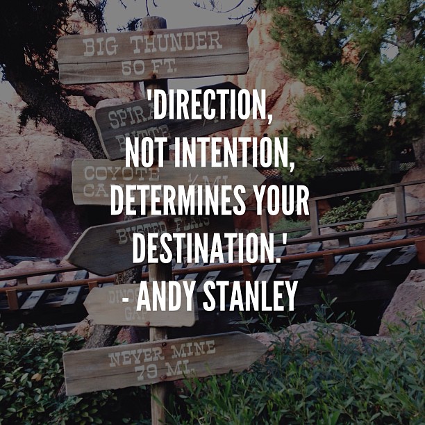 direction intention destination