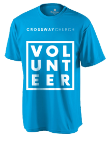 Camisetas de los voluntarios de la iglesia