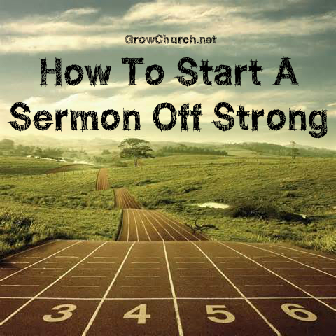 how to start a sermon